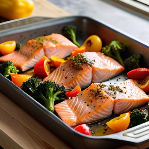 The Sheet Pan Savior cooking healthy meals.
