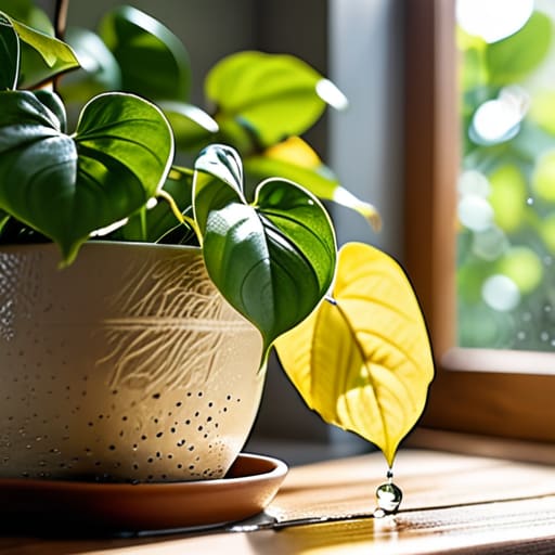 Pothos: The Trailing Minimalist plant vines.
