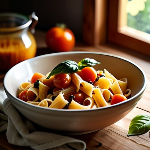 Creamy One-Pot Pantry Pasta in bowl.