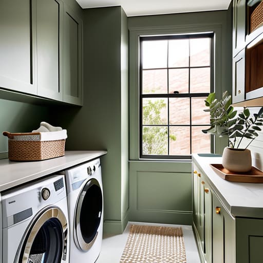 Efficient laundry room organization layout ideas.
