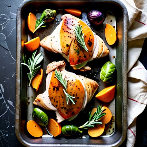 Easy simple sheet pan dinners.