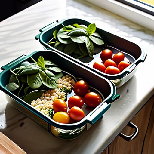 Streamlined grocery shopping for one person.