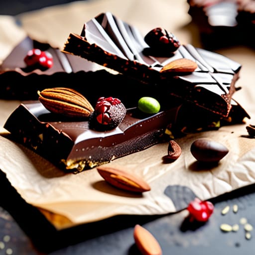 No-Bake Dark Chocolate Sea Salt Bark snack.
